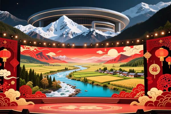 2026春晚分会场科技赋能，LED屏勾勒山河新春画卷