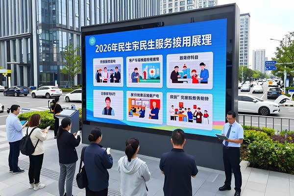 2026民生政策落地，LED显示屏助力公共服务提质增效