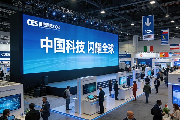 AI主导2026 CES展，维康COB显示屏助力中企科技亮相