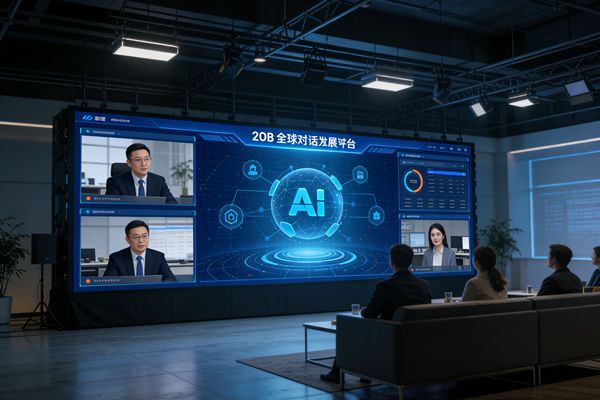 AI治理与创新并行，维康COB显示屏助力全球对话可视化