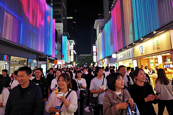 夜游经济持续火爆！LED 显示屏点亮沉浸式场景，维康国际赋能景区 24 小时不打烊