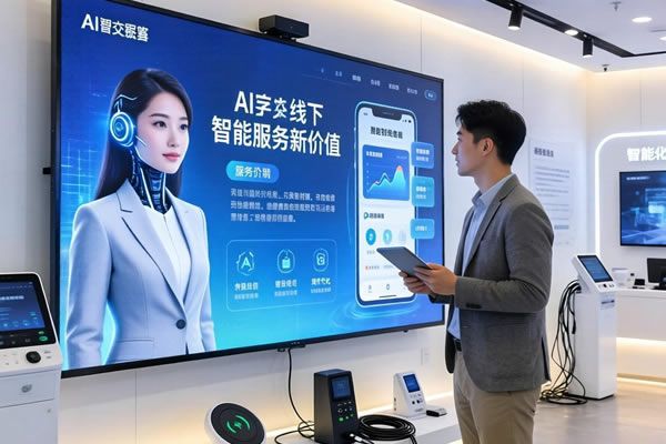 AI数字人交互爆发！LED显示屏激活线下场景智能服务新价值